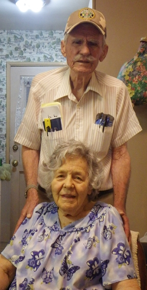 Raymond Ryckman and his wife, Evie, in their home in 2014.