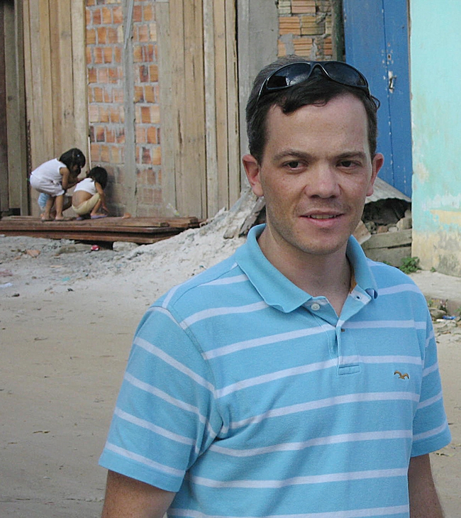Researcher Steve Stoddard in Iquitos
