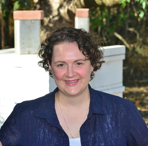 Extension apiculturist Elina Lastro Niño, principal investigator of the grant. (Photo by Kathy Keatley Garvey)