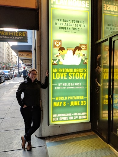 UC Davis entomologist Emily Bick at the San Francisco Playhouse for its showing of 