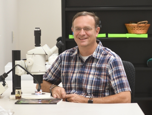 Professor Jason Bond, newly selected Evert and Marion Schlinger Endowed Chair in Insect Systematics in the UC Davis Department of Entomology and Nematology. (Photo by Kathy Keatley Garvey)