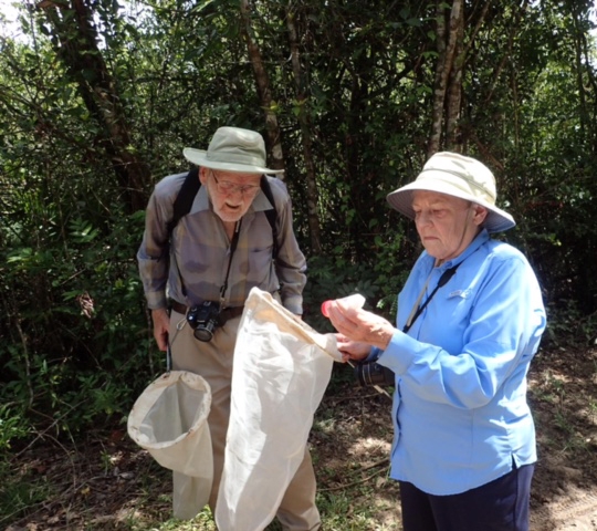 Marius Wasbauer and his wife Joanne, at the Bohart Museum Bioblitz to Belize in 2017. (Photo by Fran Keller)