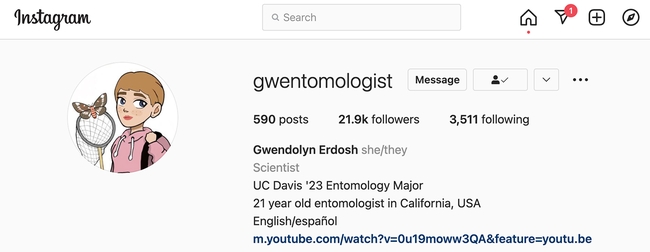 Gwen Erdosh's Instagram page.