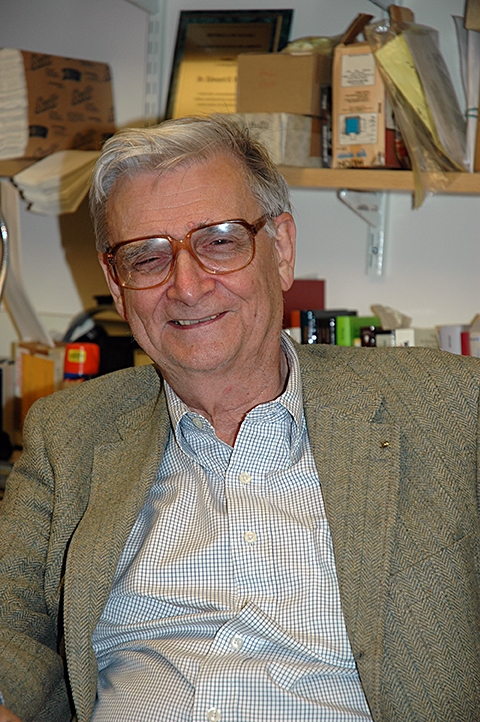 E.O. Wilson as photographed by Fran Keller on May 19, 2005 at Harvard. She interviewed him for an Entomological Society of America symposium.