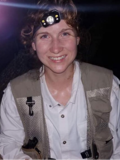 UC Davis postdoctoral scholar and arachnologist Lisa Chamberland.