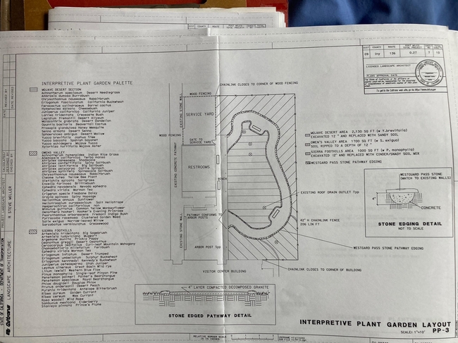 A photograph of a site plan document.