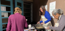 The CalFresh Healthy Living, UC team prepared food from fresh produce for visitors to the UCSF Food Farmacy at UCSF Benioff Children’s Hospital in Oakland. They also handed out recipes. for Food Blog Blog