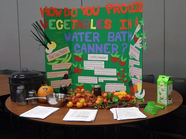 A food preservation display at the MFP conference.