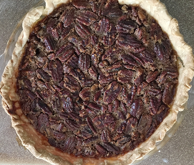 Pecan Pie is a Southern favorite. The ingredients in this one, 