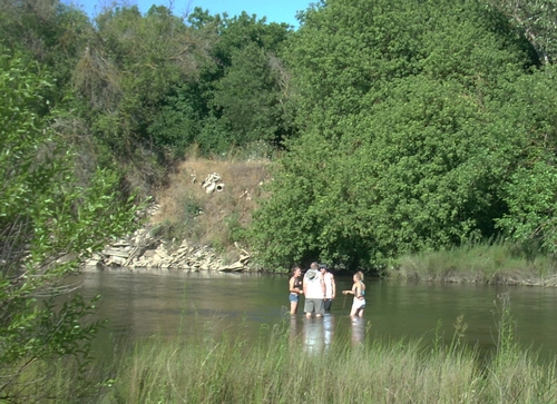 A dip in the Merced River