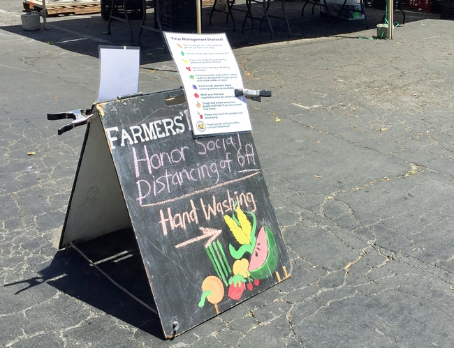 Farmers markets are testing new approaches to keep vendors and customers safe at farmers markets. (Photo: Pamela Kan-Rice)