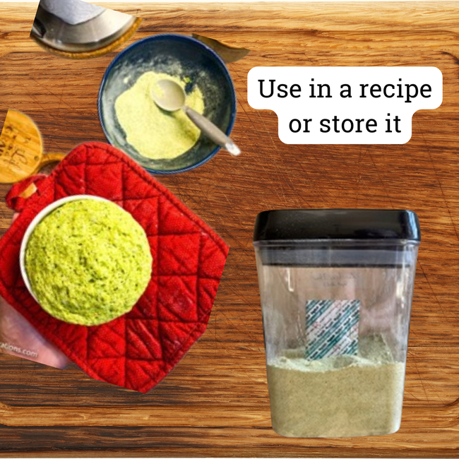 Use the flour in a recipe or store it