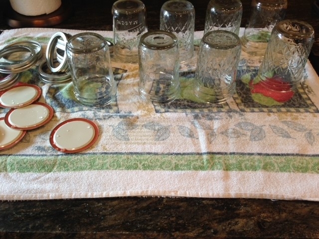 Prepared jars, lids, and rings