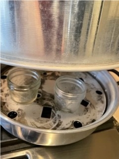Empty Jars in Steam Canner