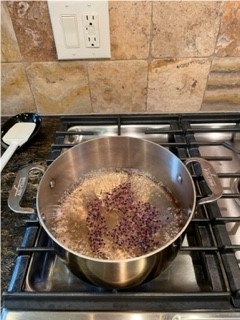 Lavender and Wine boiling