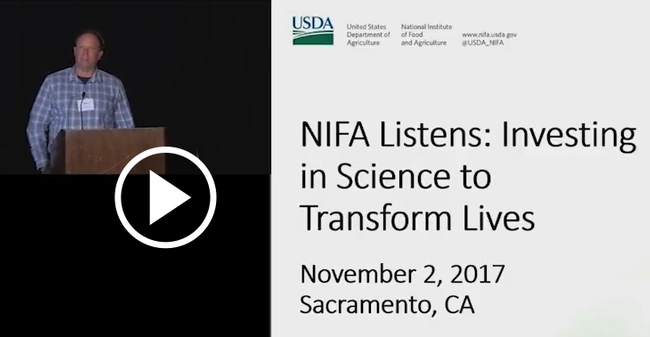 Sean Hogan testifies at a NIFA Listening Session