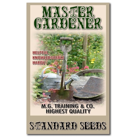Master Gardener Seed Packet Postcards  (cafepress.com)