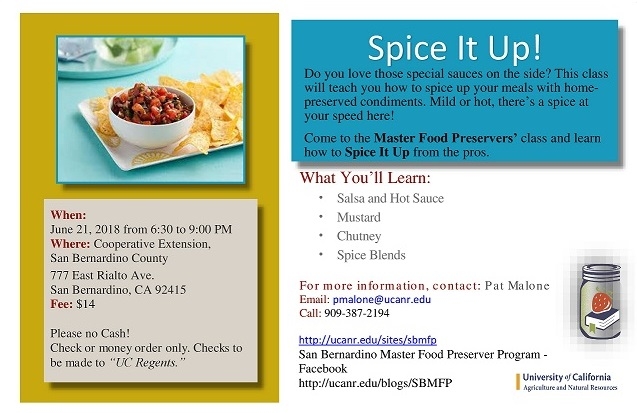 2 Spice It Up Class post June 7