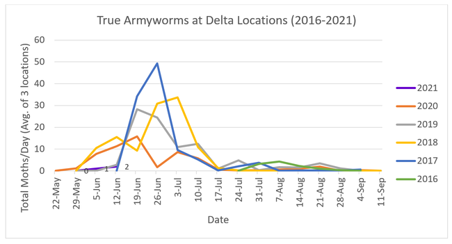 2021-6-17 Delta Rice Armyworm Monitoring Begins Figure 1