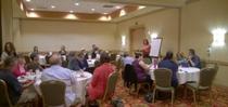 Attendees of the local planning meeting hear from CSFC President, Karen Rich Firestein. for Small Farm News Blog