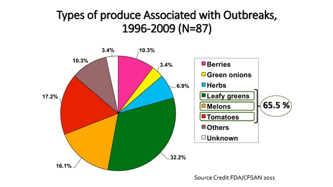 produce outbreak chart