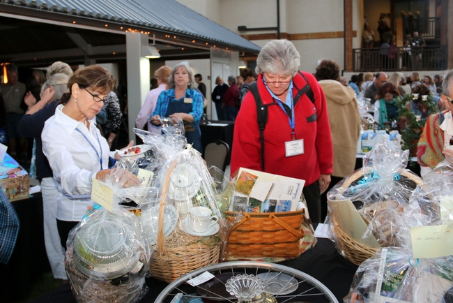 Proceeds from the silent auction are used to help UC Master Gardener volunteers with financial hardships attend the conference through scholarships.