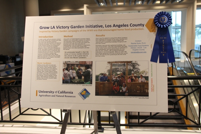 Grow LA Victory Garden took first-place in the Search for Excellence awards, for its work with teaching vegetable gardening basics to the residents of Los Angeles County. ©UC Regents / Melissa Womack