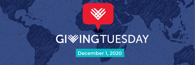 Banner with Giving Tuesday Logo and the date December 1, 2020