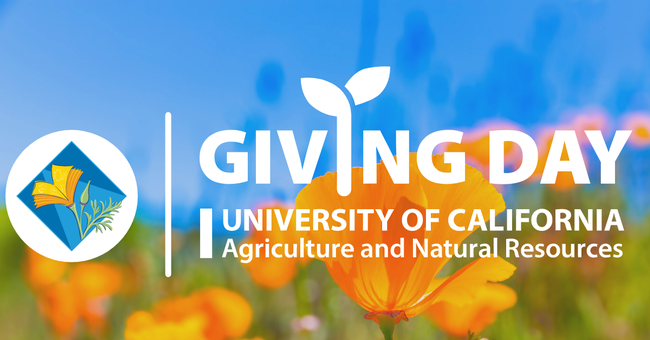 UC ANR Giving Day, May 18-18 from noon to noon graphic