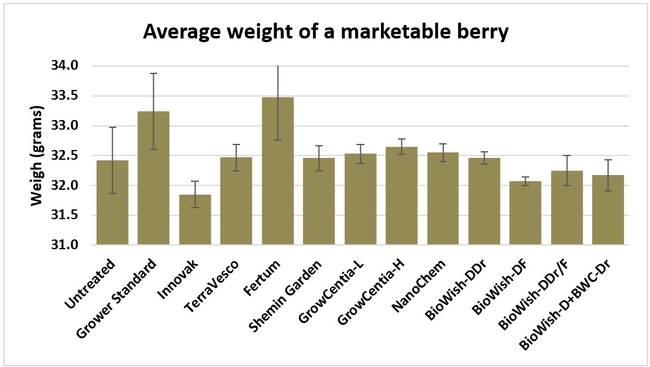 Weight of a marketable berry