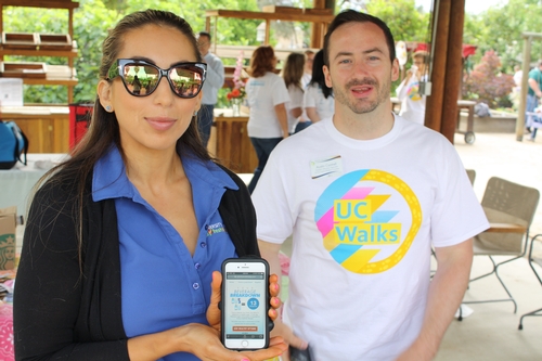 Nutrition Coordinators display the beverage breakdown activity on a mobile device