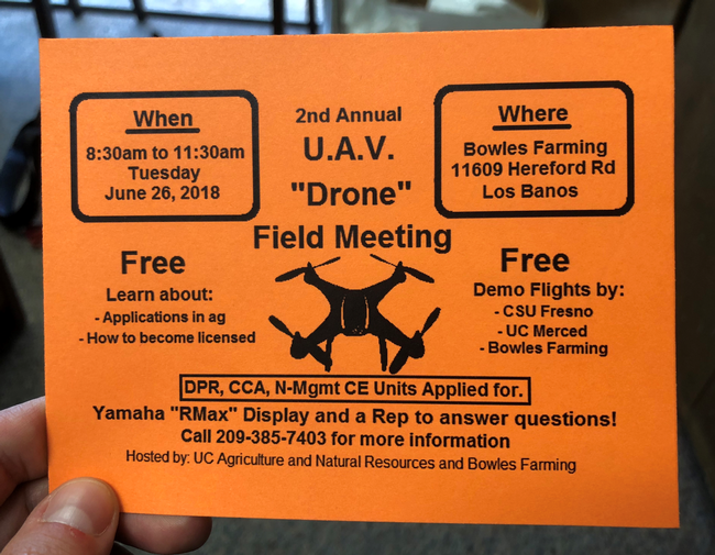 2018 Merced County UAV Flier