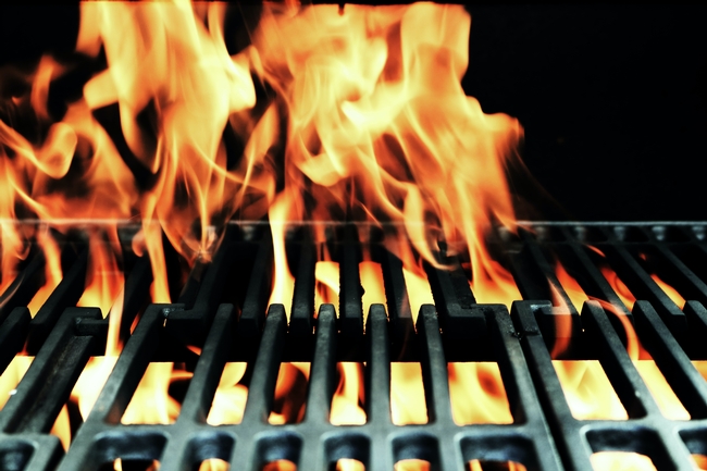 grill firing up