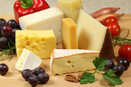 Variety of Cheese Display