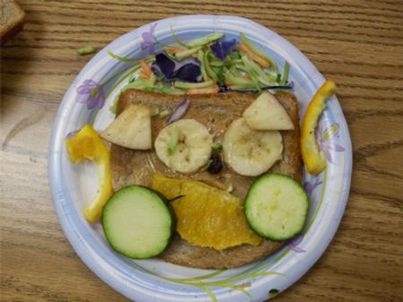 Fruit and Veggie Sandwich!
