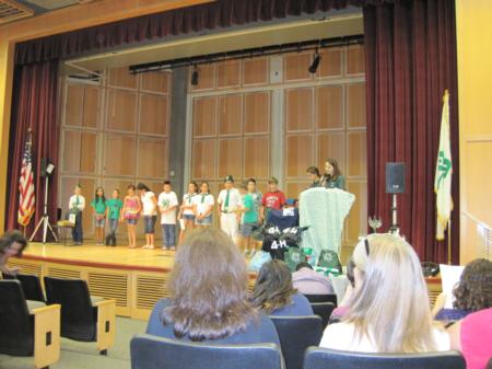 Some of the many award winners at the 4-H Achievement Day 2011 at UC Merced