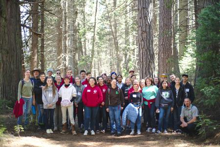 The Youth Summit planning teams at their spring retreat in Yosemite.