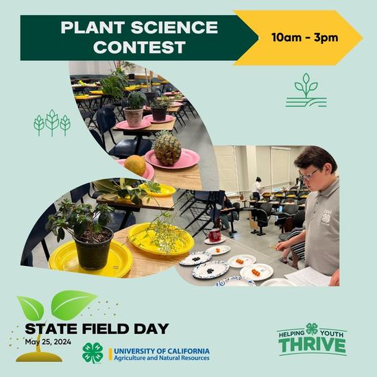 Plant Science Contest. 10pm - 3pm