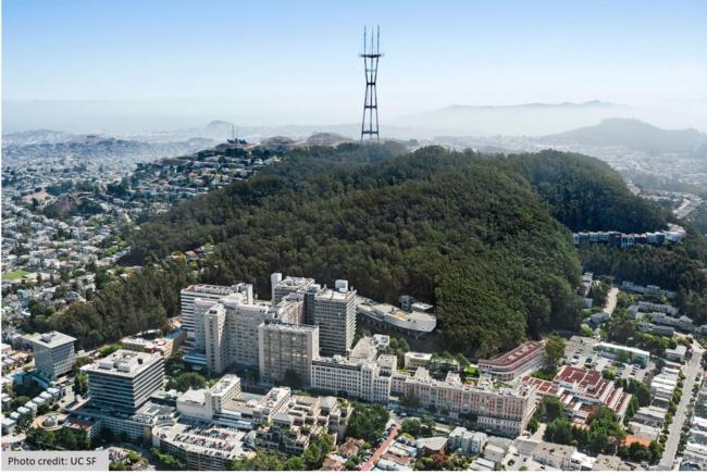 Mount Sutro Aerial View - UC SF