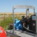 Irrigation pump with diesel engine