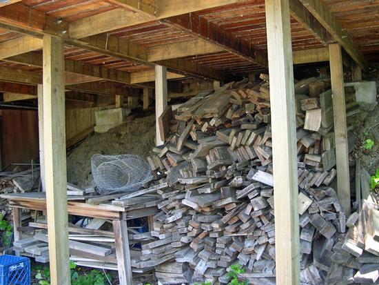 Do not store combustible materials under your deck. Photo Credit: UC Regents