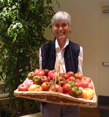 Susan Lukens grows amazing tomatoes in Old Tiburon, despite fog and cooler temperatures. Photo: I'Lee Hooker