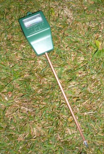 Dig down or use a simple water moisture meter after your irrigation system runs to check its efficiency. Photo: Wikimedia