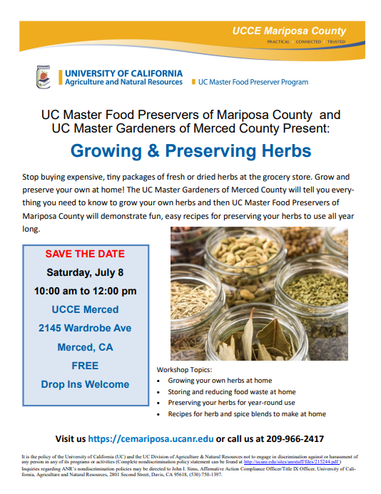 2023-07-08 Growing & Preserving Herbs Flyer