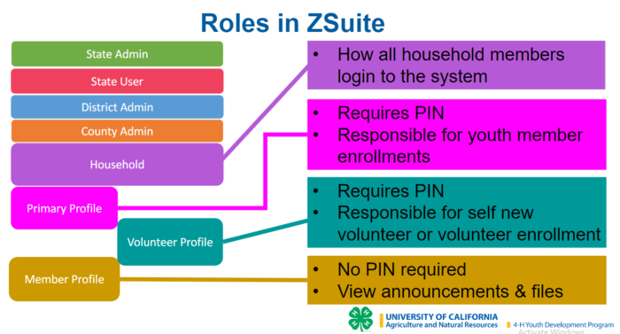 Roles in Zsuite