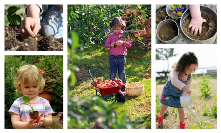 children-gardening