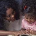 Mom & daughter reading