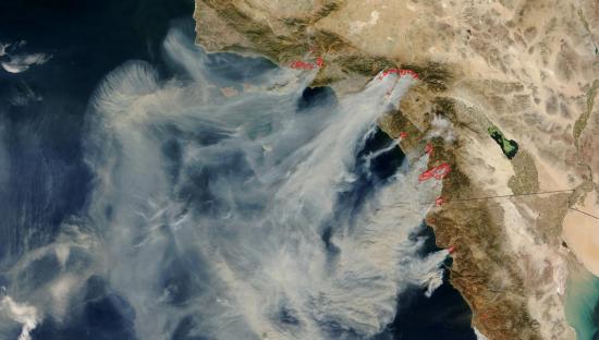 socal 2003 wildfires from MODIS2