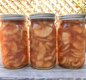 Canned apple pie