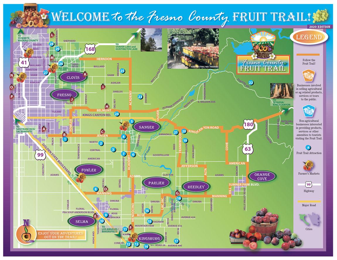 2020 Fruit Trail Map